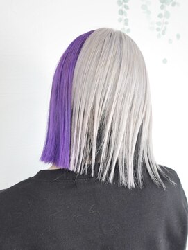 サニー 西中島店(sunny.) 外ハネボブ/ツートン/イメチェン/ホワイトブロンド/美髪