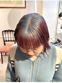 ルーツカラーデザインカラーハイトーン裾カラーオンブレブリーチ