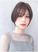 say.黒髪ボブルフネビージュ小顔ワンレンマロンベージュブラウン