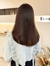ケアカラー＋シルキーエステ【縮毛矯正】＋Aujua４STEP　TR￥29880→￥23500