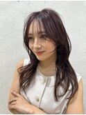 ワイドバングイメチェン美髪外ハネボブ+レイヤーカット韓国