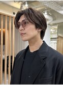 =メンズボブ/スパイキーショート/ブルーブラック／MEN’S HAIR