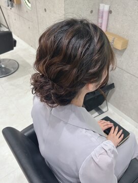 ゆるふわシニヨン/心斎橋ヘアセット