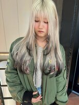 ウェイビーズ(WAVY'S)&nbsp;xブリーチ/イメチェン/ホワイトブロンド/外ハネボブ/美髪/