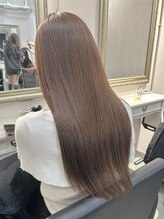 ソワンドゥブレスシエン 堀江店(soin de brace CIEN) くびれヘア×ハイライトカラー　［髪質改善/縮毛矯正］