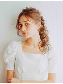 ロング編み下ろしスタイル