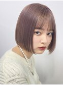 上乃裏ショートボブくびれショートイルミナカラー顔周りレイヤー