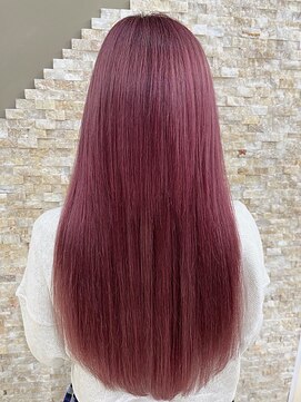 アンククロス 表参道(ANKH CROSS) ピンクグレージュ/艶髪/ストレート/髪質改善