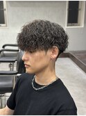 【前下がりマッシュ×縦落ちツイスパ】
