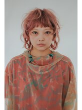 スタンウッド(STAN WOOD) レイヤー/ウルフ/ピンクベージュ/ダブルカラー【千葉駅】