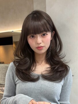 アスター 天神大名店(Aster) 小顔に見えるトレンドヘア/黒髪/オリーブグレー/ココアベージュ