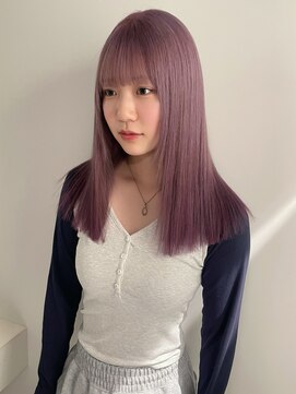 ラベンダーカラー/髪質改善ハイトーン/ワンカラー/名古屋