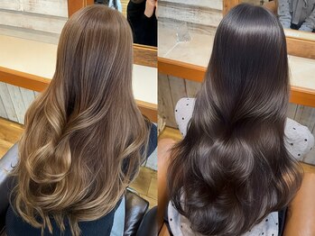 アンド ティグル(&.TIGRE)の写真/【光の森/菊陽/合志 】理想のカラー×本気のケアで、感動のツヤと手触りをぜひご体験ください＊