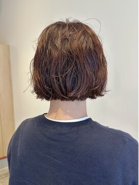 ルクバト(RUKBAT) bob / orange brown color / perm