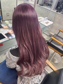 キャラ シャローネ 池袋(Chara Chalone) ６トーンバイオレットカラー/ケアブリーチ/学生カラー【たいし】