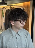 MEN’S HAIR/波巻きツイストスパイラル/リバースセンターパート