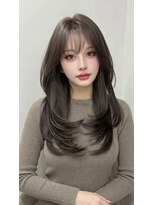 カバーヘア ブリス 戸田公園西口店(COVER HAIR bliss)&nbsp;ロングウルフ/韓国レイヤー/透明感カラーブリーチなしp戸田公園