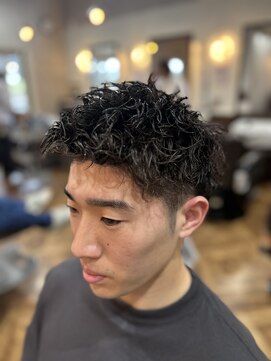 アンカー(ANCHOR) MEN’S/リバースセンターパート/ニュアンスパーマ/印西市