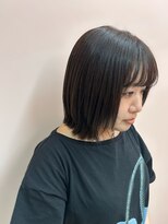 ルーム シンサイバシ(room shinsaibashi)&nbsp;room shinsaibashi/植松さくら/相性◎暗めブラウン×くびれボブ