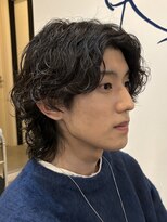 ローム 北花田店(Rome)&nbsp;ラウンドマッシュ/波巻きパーマ/ メマッシュメンズ/コンマバング
