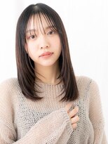 ドクターズサロン LAB 小山店&nbsp;ツヤ髪シースルーバング暗髪レイヤーロングg小山20代30代40代