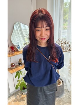 シプレ(cipre) ブリーチなしダブルカラーでつくる大人ボルドー
