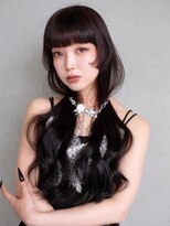 シオン(shion)&nbsp;ロング前髪レイヤーレッドブラウン_F42055