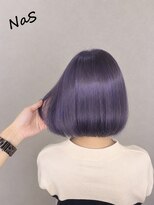 ナズ 渋沢(NaS)&nbsp;顔タイプ診断×似合わせラベンダーパープルボブ