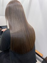 アトレ アネックス(attrait ANNEX)&nbsp;ツヤのあるブラウンロング × カット,カラー,トリートメント