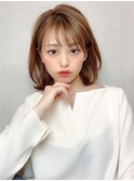 くびれミディ小顔ヘア★オリーブカラー20代30代/Silk-lei吉祥寺