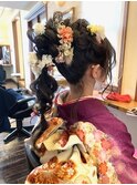 成人式ポニーテールアレンジ