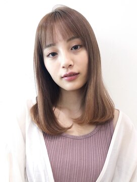 アイティー バイ アルバム 中野店(IT by ALBUM) ミルクティーベージュミディアムヘア_エアリーミディ_38001