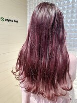 アンプヘアー 二条店(unpeu hair) 【イルミナカラー】超音波トリートメント/ピンクカラー