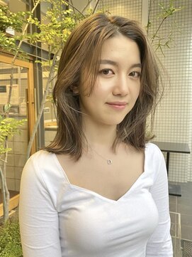 ラパンセヴェール(LA PENSEE VERT) カーテンバング×ハイライトベージュ