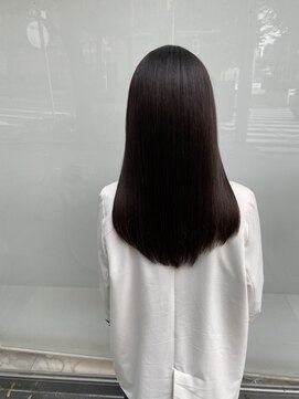 キュア 表参道(CURE) 黒髪/グレージュカラー/ココアベージュ/ヘルシーロング[表参道]