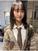 【中澤彩乃】顔まわりウルフレイヤーシースルー前髪フルバング