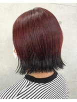 バングヘアーデザイン(BANG HairDesign) チェリーレッド×エンドカラー