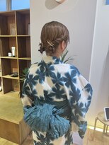 ジェノ(JENO by apish)&nbsp;ボブの浴衣アレンジ♪シルキーベージュ！