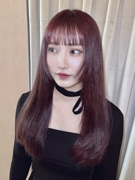 ユニ 表参道(uni) uni 新野　ストレートレイヤースタイル