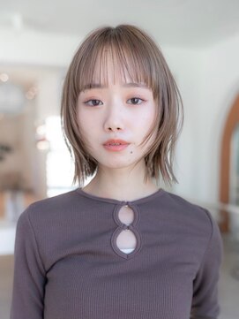 イオ 本厚木(io) 20代30代大人かわいい切りっぱなしボブレイヤー似合わせカット