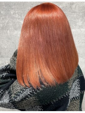 ルイス(L'wis) テラコッタオレンジ学割U24ケアブリーチ渋谷10代20代30代韓国