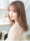 ★大人かわいい波巻き毛先パーマエアリーロング20代30代40代★10