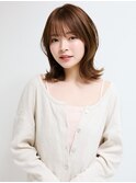 黒髪/グレーベージュ/レイヤーロング/前髪パーマ[新宿駅]