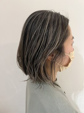 プラスシー(+C) 白髪もぼかす大人の地毛ハイライト/30代/40代/白髪ぼかし