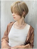 ショートボブ髪型30代40代50代前髪あり前髪なし面長丸顔【倉田】