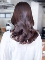 レノラ 本町(LENORA)&nbsp;ウェーブパーマこなれミディ前髪レイヤーカット厚めバング