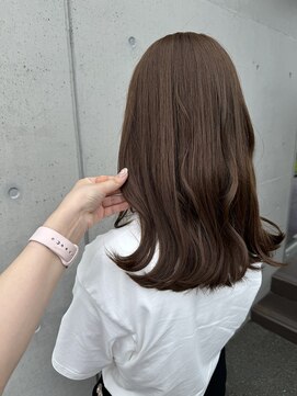 アチーブ ヘア デザイン(achieve hair design) 透明感カラーマロンブラウン透明感立体感30代40代美シルエット