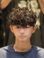 アルム オモテサンドウ(ALLM omotesando) 韓国ヘア テテ風シャドウマッシュ シャドウパーマ メンズ 表参道
