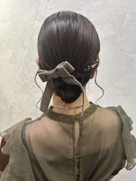 シニョンスタイル ＊ LUNA ＊ 結婚式ヘアセット 渋谷駅近schritt