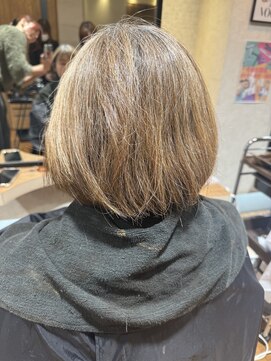 ギャラリー(GALLERY) 切りっぱなしボブ/エアリーロング/美髪/ピンクブラウン